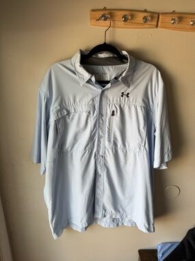 Under Armour Tide Chaser SS Fishing Shirt Light Blue XL